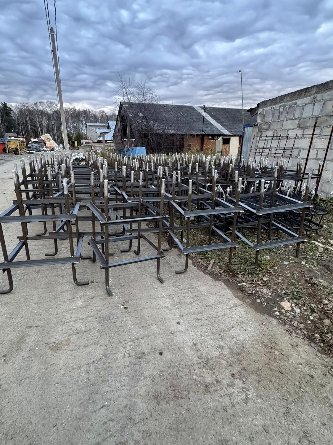 Анкерные блоки на площадке